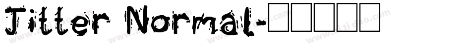 Jitter Normal字体转换
